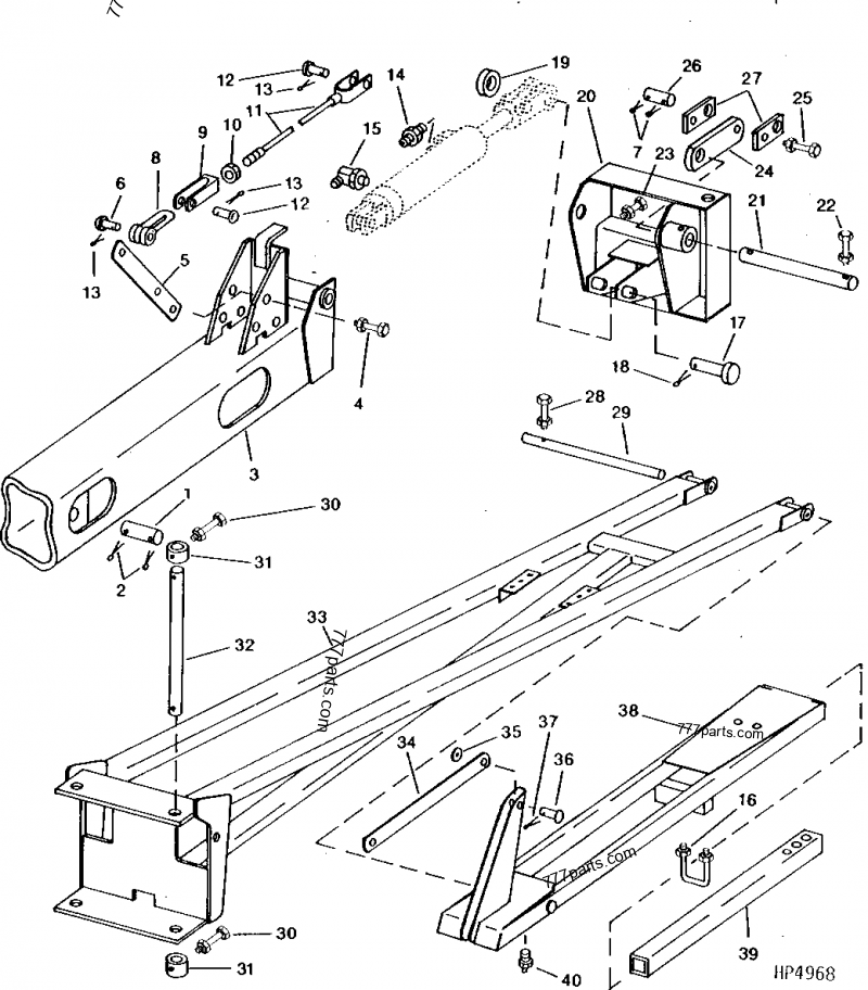 MARKER ASSEMBLY [H21] - PLANTER John Deere 7200 - PLANTER (7200