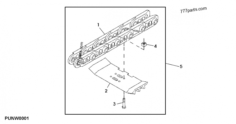 CB11418808 Track Chain W/O Shoe - John Deere spare part