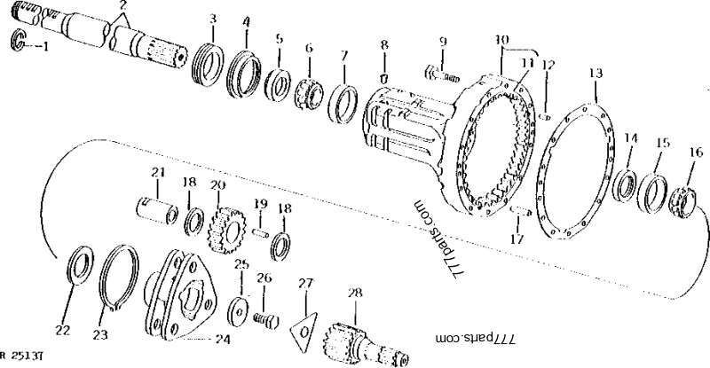 R65499 Dowel Pin - John Deere spare part | 777parts.com