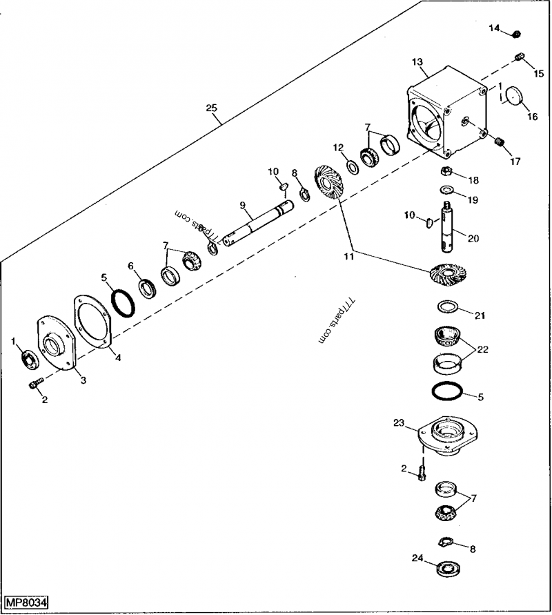 AM100344 Bearing - John Deere spare part | 777parts.com