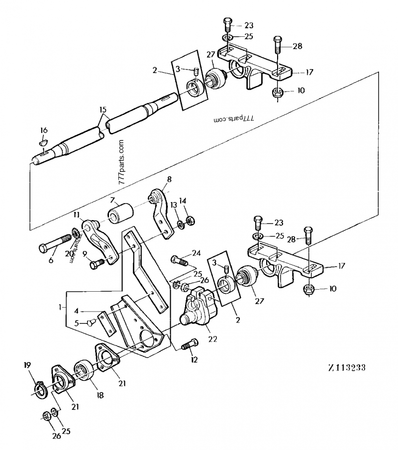 Z11696 Crank - John Deere spare part | 777parts.com