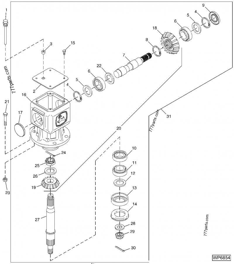 AW34344 Gear Case - John Deere spare part | 777parts.com