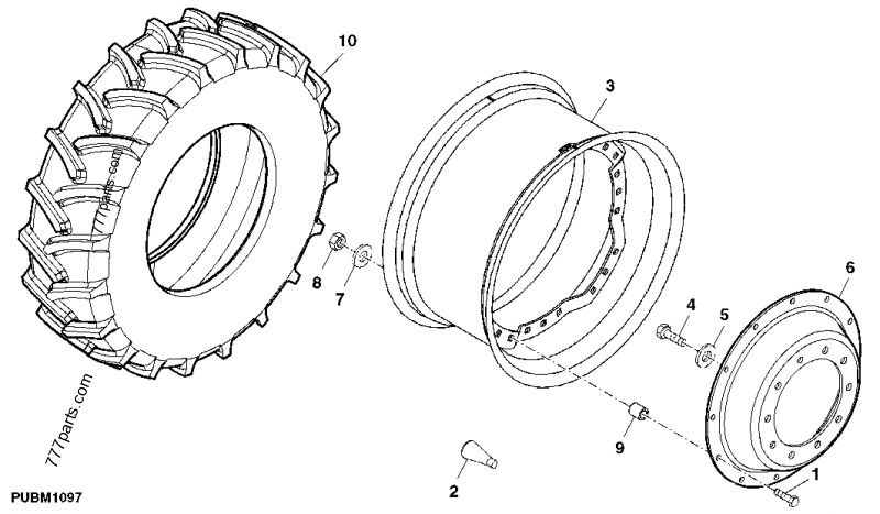 R234514 Bolt - John Deere spare part | 777parts.com