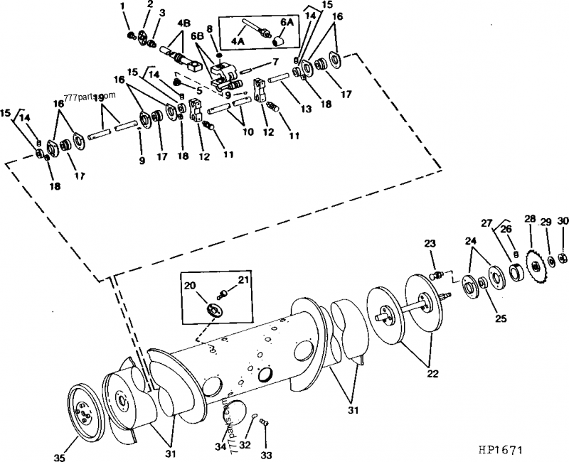 AH89380 Auger - John Deere spare part | 777parts.com