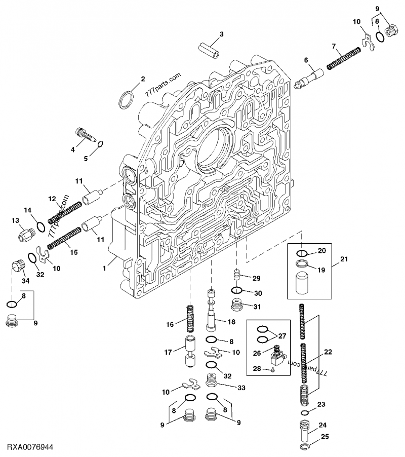 DENTE A MOLLA PER BARRA JOHN DEERE: John Deere - Z56958 - Compra Al