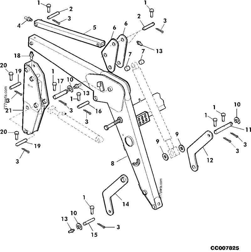 AW25140 Link - John Deere spare part | 777parts.com