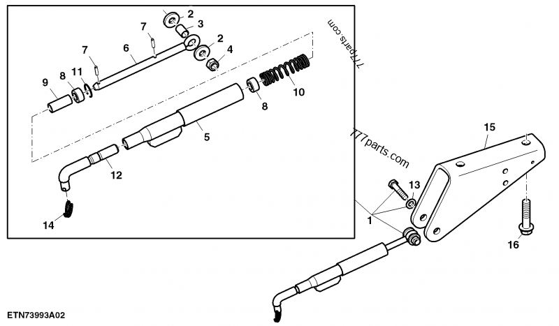 AL179395 Shock Absorber - John Deere spare part | 777parts.com