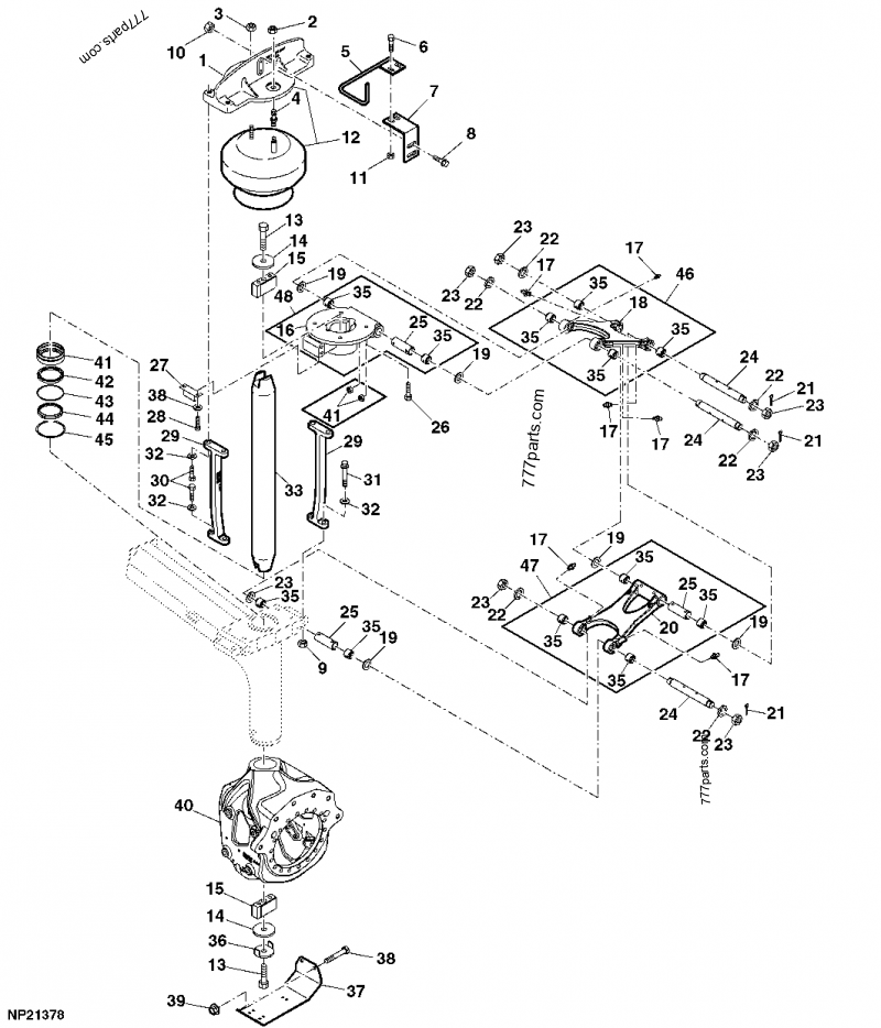 AN209716 Absorber - John Deere spare part | 777parts.com