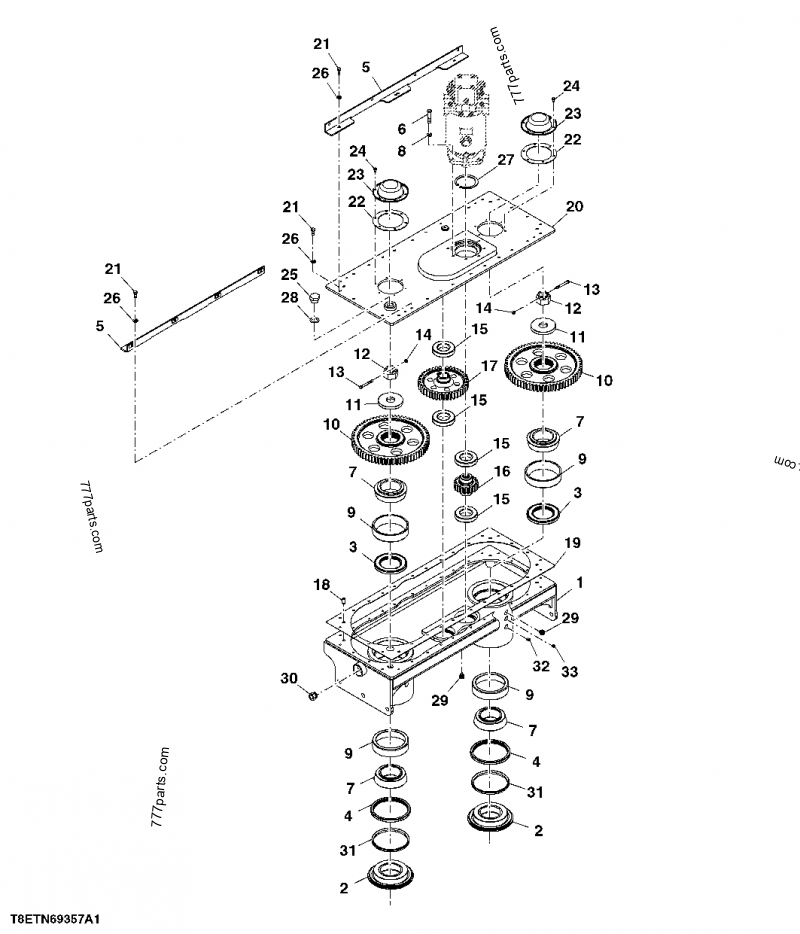 CB11477267 Gear Case - John Deere spare part | 777parts.com