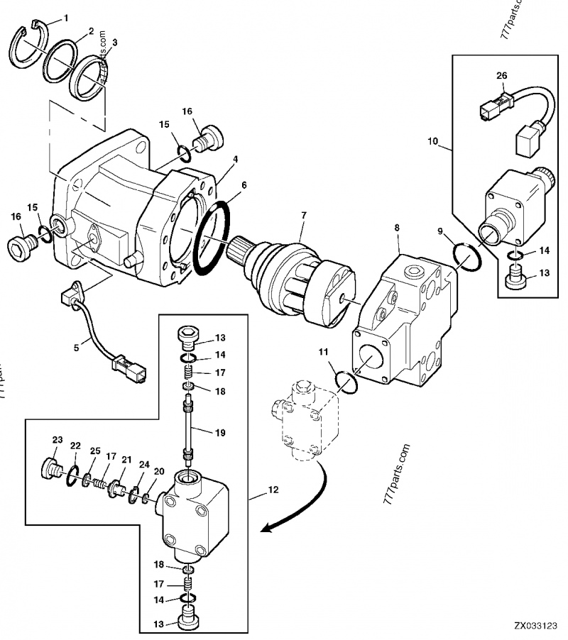 AZ63242 Wheel Speed Sensor - John Deere spare part | 777parts.com
