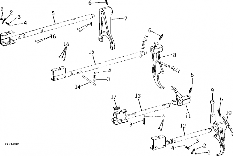 T28680 Spring John Deere spare part