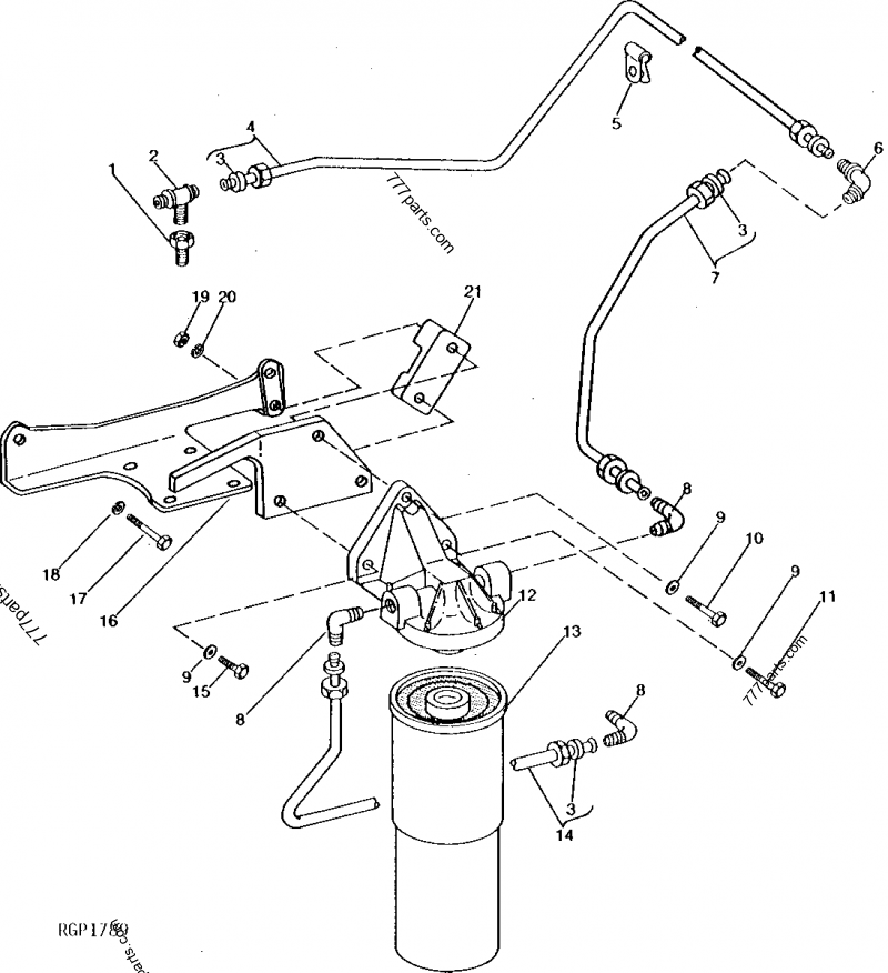 AR26611 NewDual Selective Control Oil Line Fits John Deere Tractor 4010