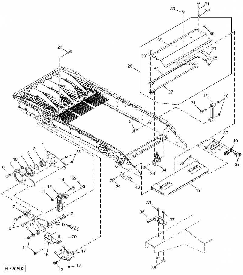 H170206 Finger - John Deere spare part | 777parts.com