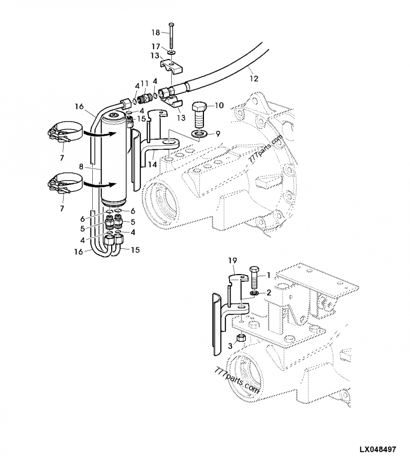 AL169778 Hydraulic Accumulato - John Deere spare part | 777parts.com 