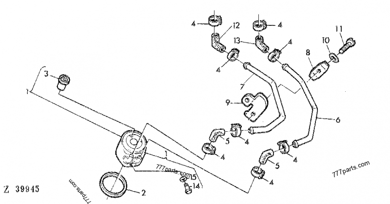 John Deere Engine 4219 & 4239 Parts Manual - DZ05 DZ01 as in 930 & 940  Combines