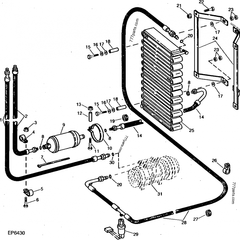 RE214439 ReceiverDryer John Deere spare part