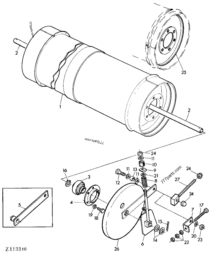 AZ25927 Cover - John Deere spare part | 777parts.com