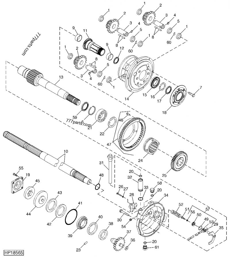 H213512 Gear - John Deere spare part | 777parts.com