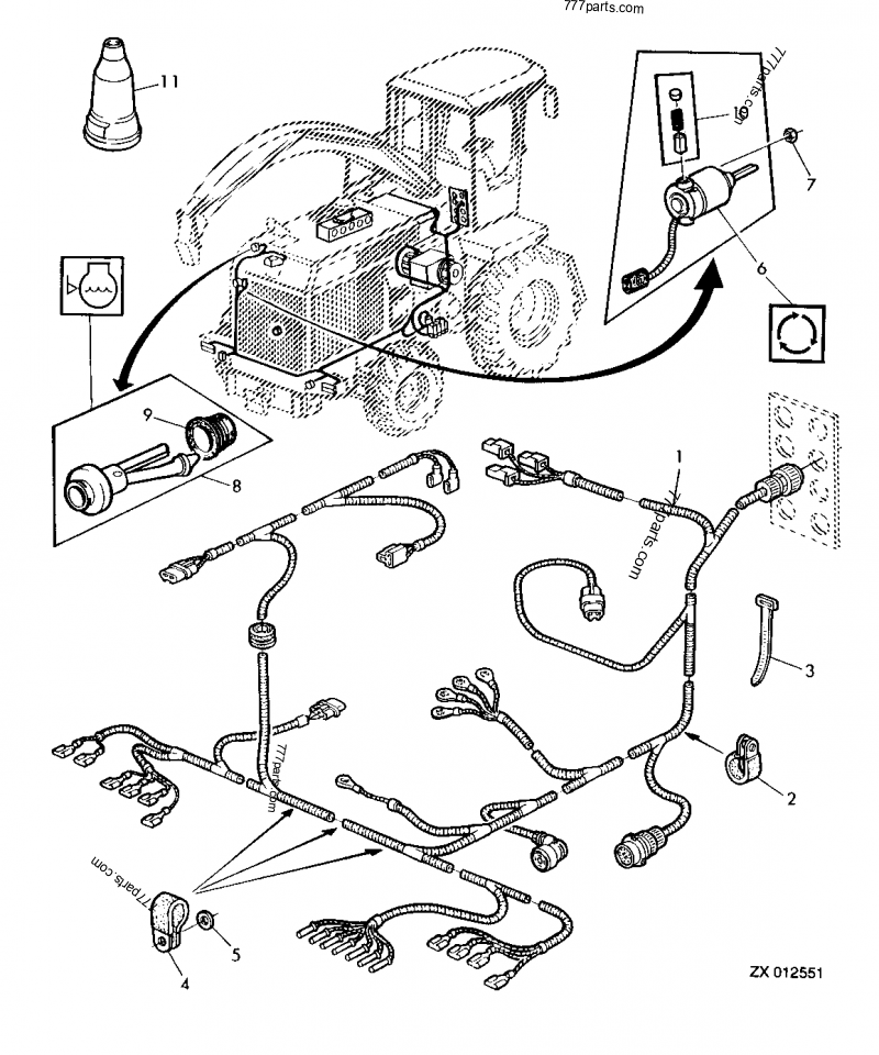 パーツ 777 AZ46168 Electric Motor - John Deere spare part | 777parts.com