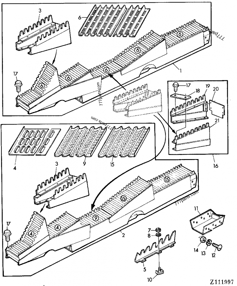 Z34382 STRAW WALKER GRID - John Deere spare part | 777parts.com
