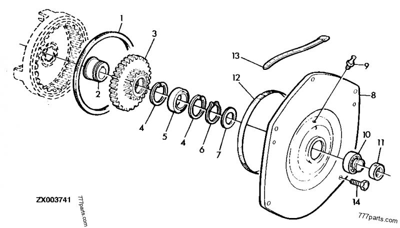 Z12992 Ring Gear - John Deere spare part | 777parts.com