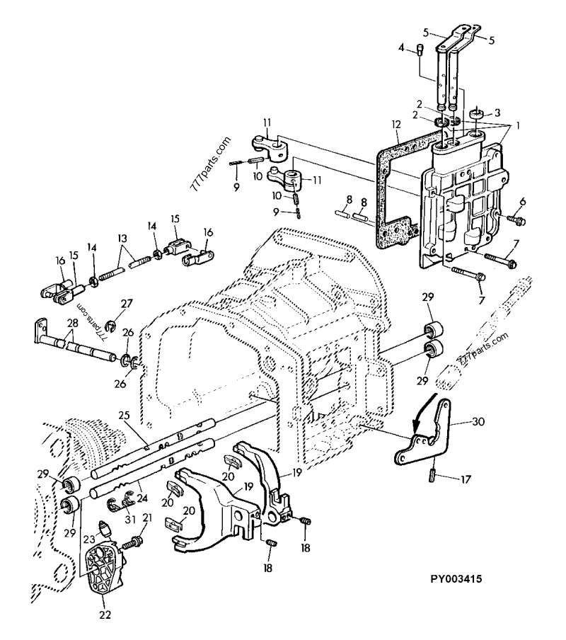 L154131 Rod - John Deere spare part | 777parts.com