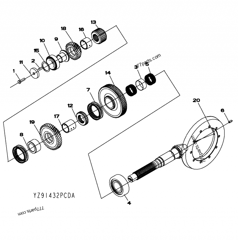YZ92143 Shift Collar - John Deere spare part | 777parts.com