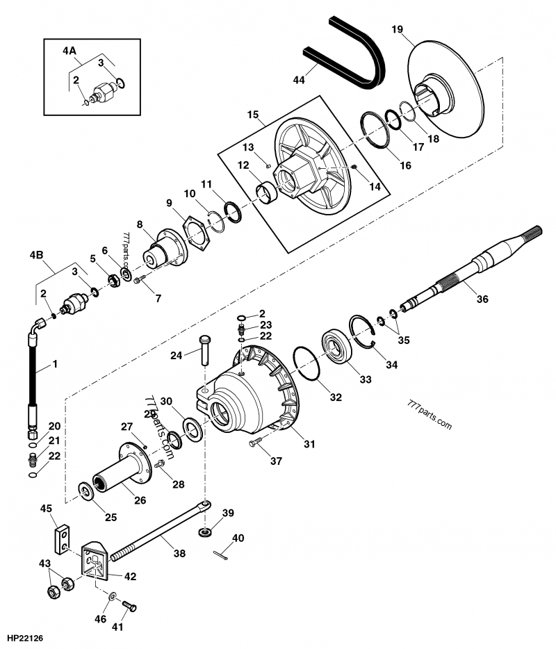 AH172515 Hydraulic Cylinder John Deere spare part