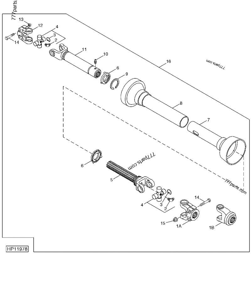 AH202473 Yoke With Locking Co - John Deere spare part | 777parts.com