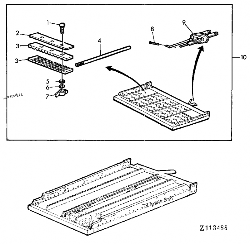 Z47951 Rod - John Deere spare part | 777parts.com