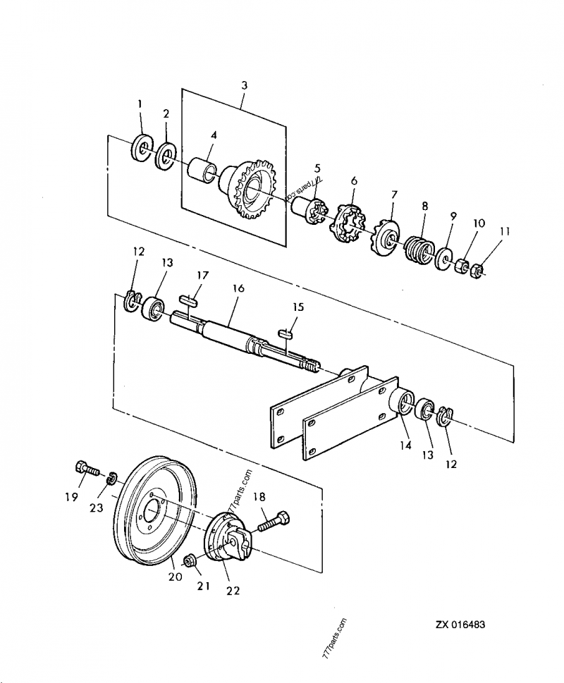 AZ49239 Chain Sprocket - John Deere spare part | 777parts.com