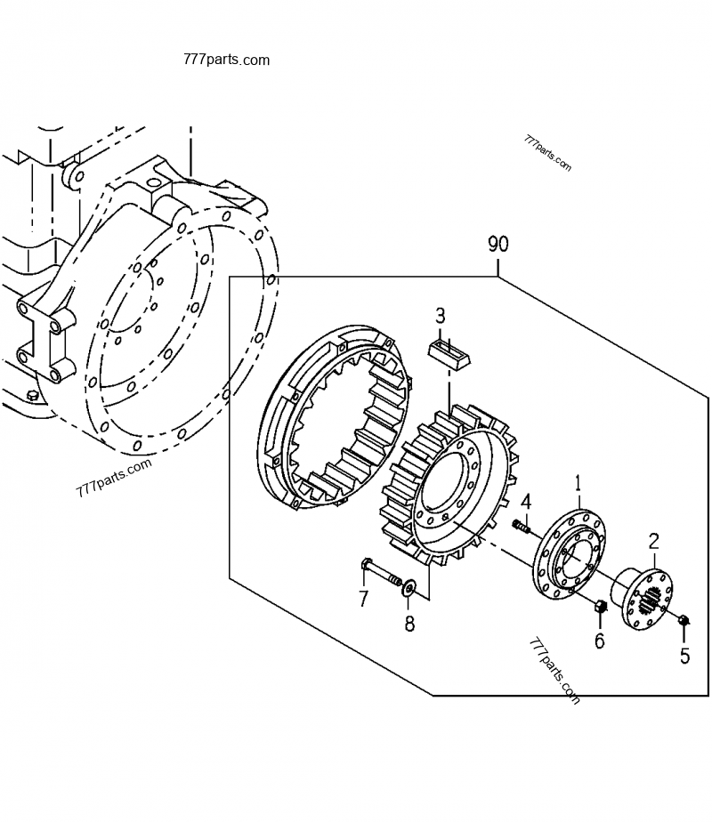 0151326578 Torsional Damper - John Deere spare part