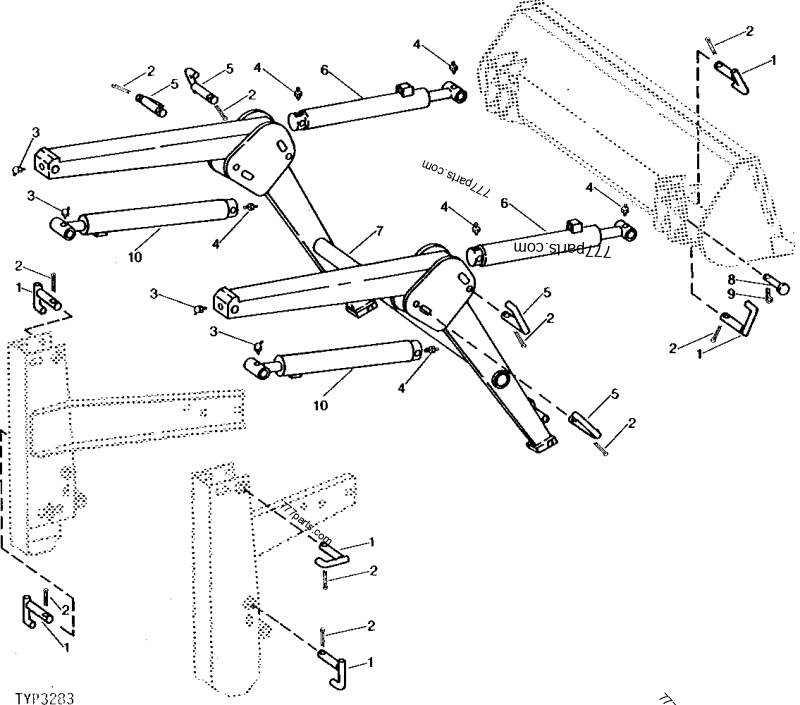 PT13373 Hydraulic Cylinder John Deere spare part