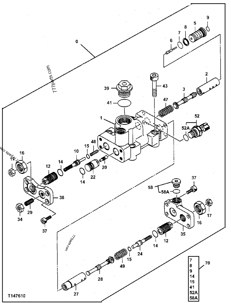 4179171 Piston - John Deere spare part | 777parts.com