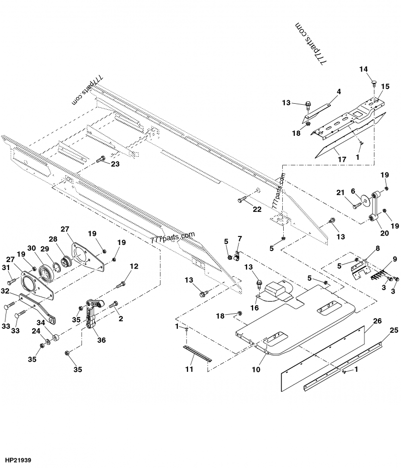 AH219844 Arm - John Deere spare part | 777parts.com