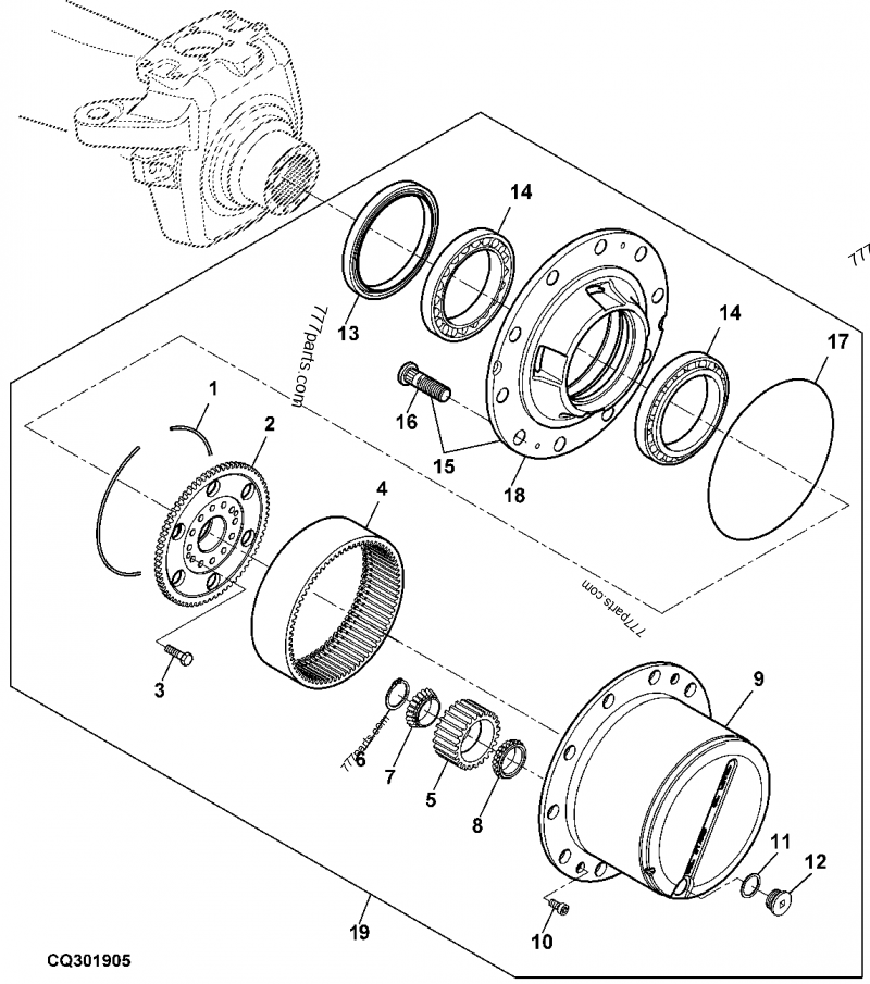 L166666 Planet Pinion Carrie - John Deere spare part | 777parts.com