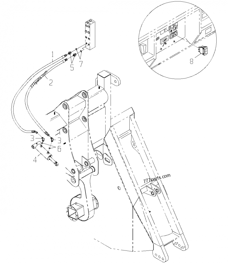 0361350753 Toggle/Rocker Switch - John Deere spare part