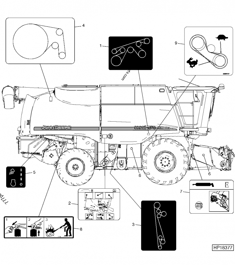 H228727 Label - John Deere spare part | 777parts.com