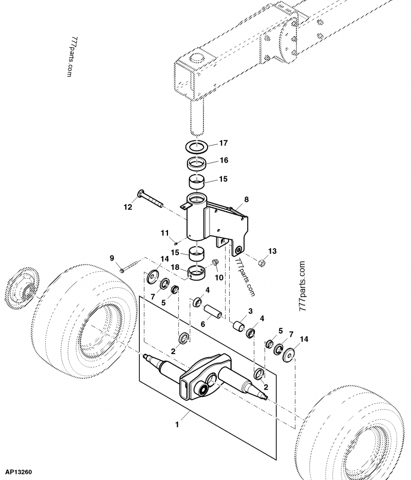 N302462 Bushing John Deere spare part