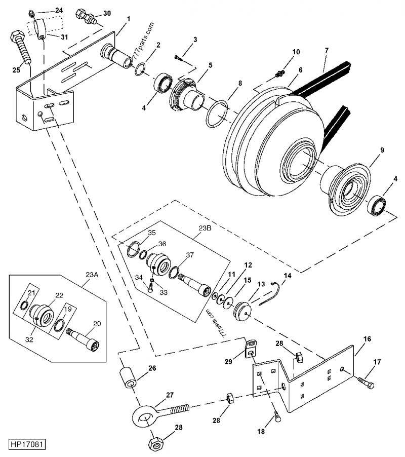 AH209762 Seal - John Deere spare part | 777parts.com