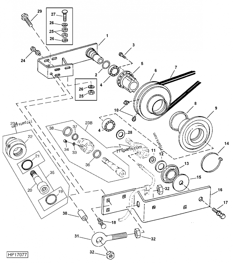 AH209762 Seal - John Deere spare part | 777parts.com