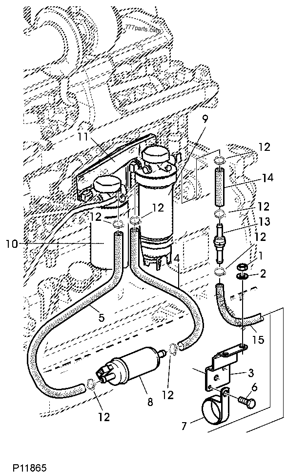 AL117189 - VÁLVULA ANTIRRETORNO GASOIL ORIGINAL JOHN DEERE