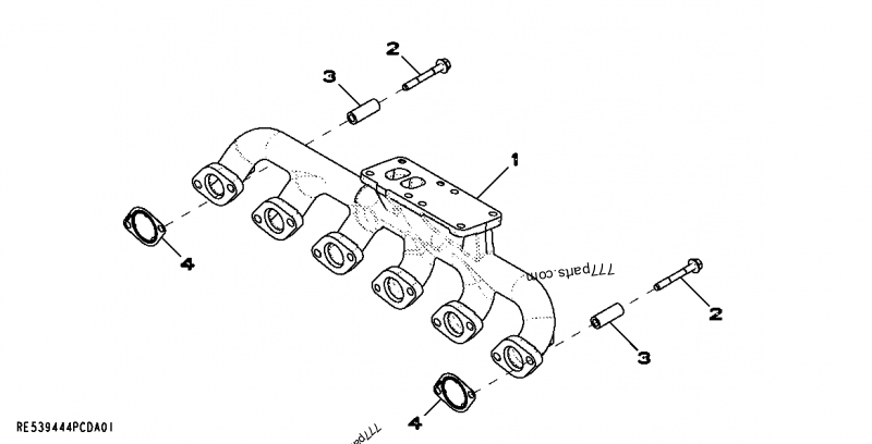 R526941 Spacer - John Deere spare part | 777parts.com