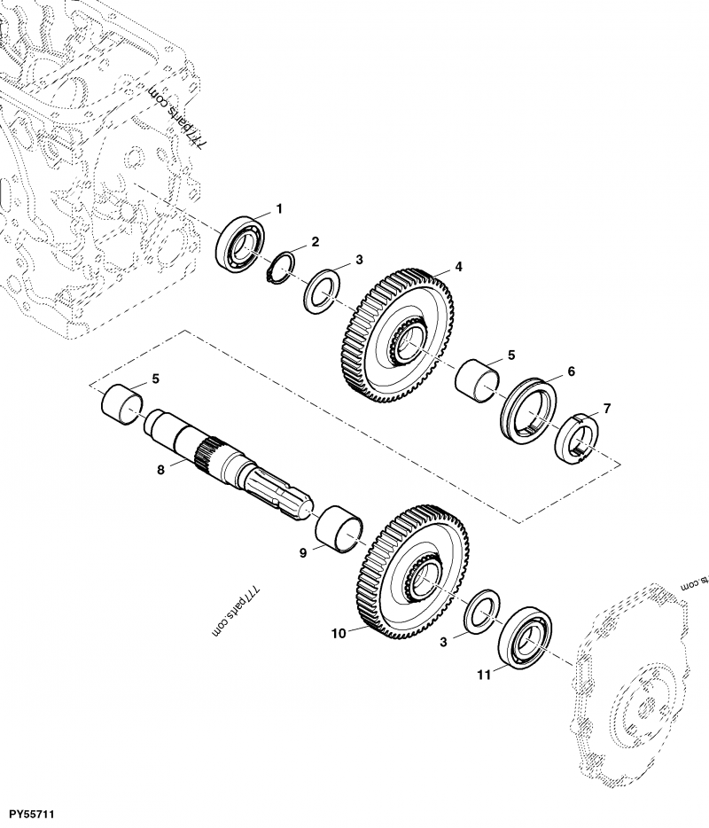 R125305 Shifter - John Deere spare part | 777parts.com