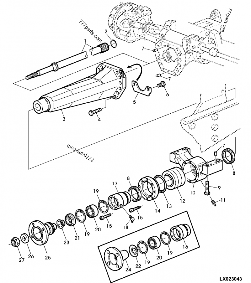 AL113294 Self-Aligning Bushin - John Deere spare part | 777parts.com