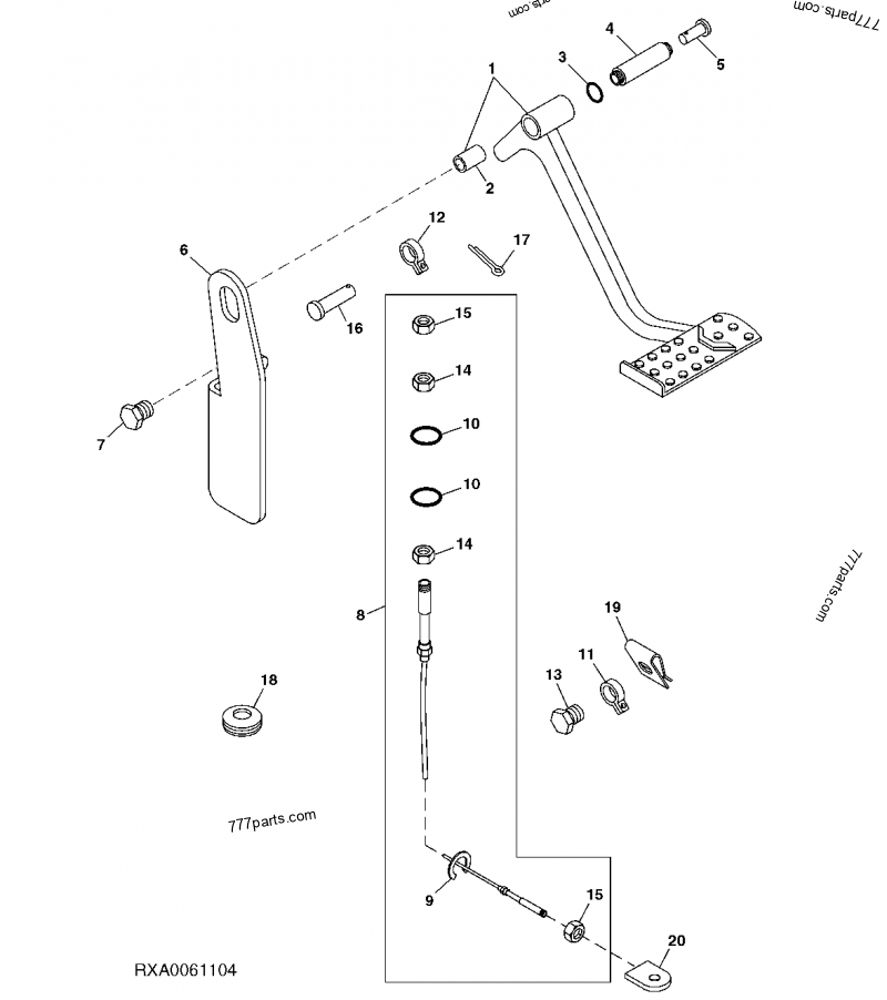 RE190889 Cable - John Deere spare part | 777parts.com RE190889 Cable - John Deere spare part | 777parts.com