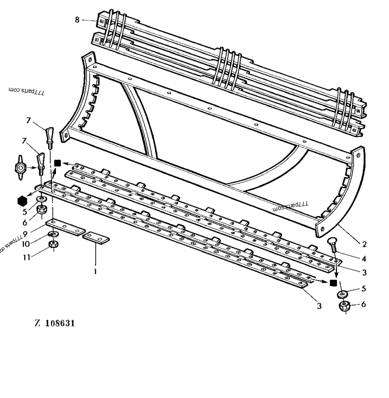 Z11542 Tooth - John Deere spare part | 777parts.com