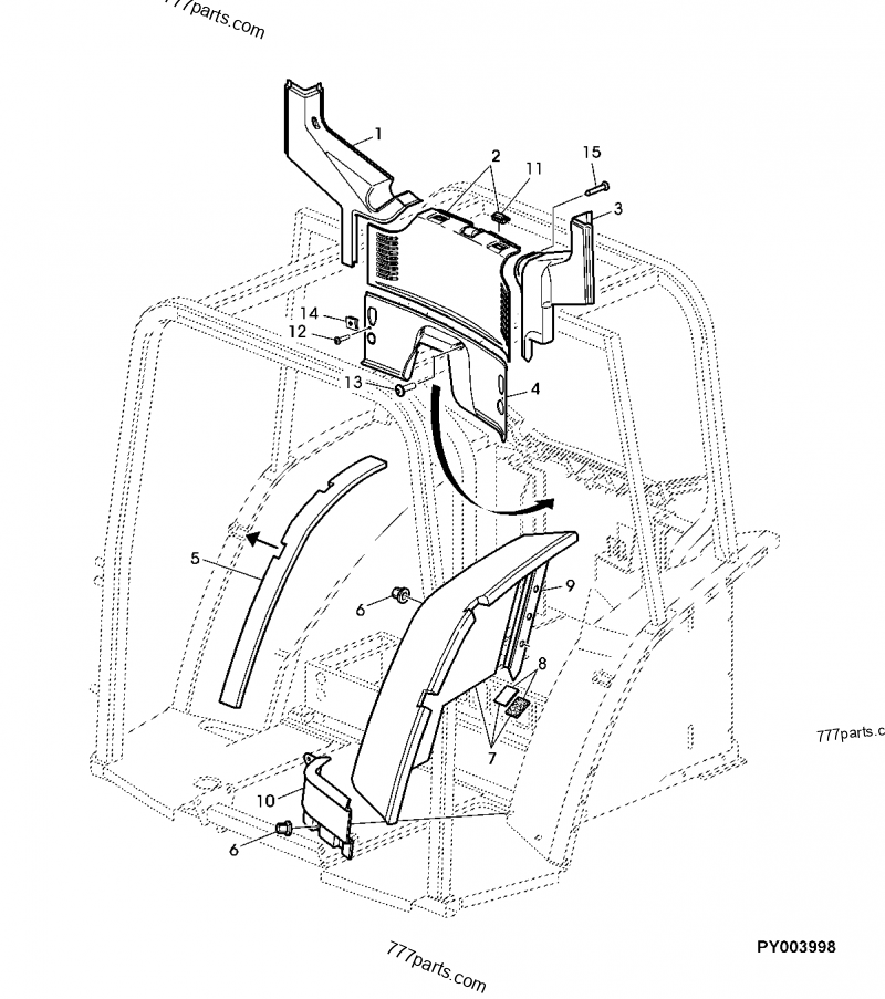 L153273 Latch - John Deere spare part | 777parts.com