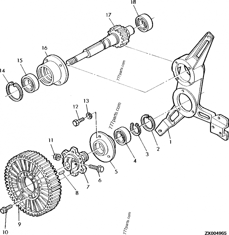 Z12584 Hub - John Deere spare part | 777parts.com