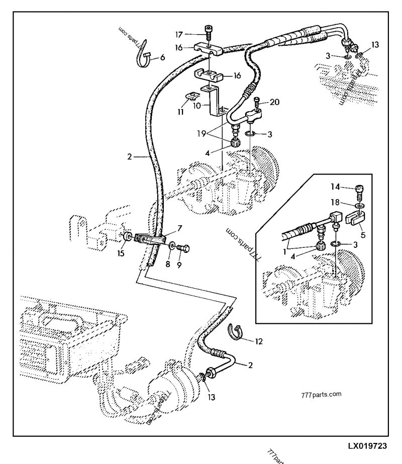 AL113079 Hose - John Deere spare part | 777parts.com